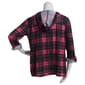 Plus Size New York Laundry Roll Tab Hood Tunic w/Tie Front-Pink - image 2