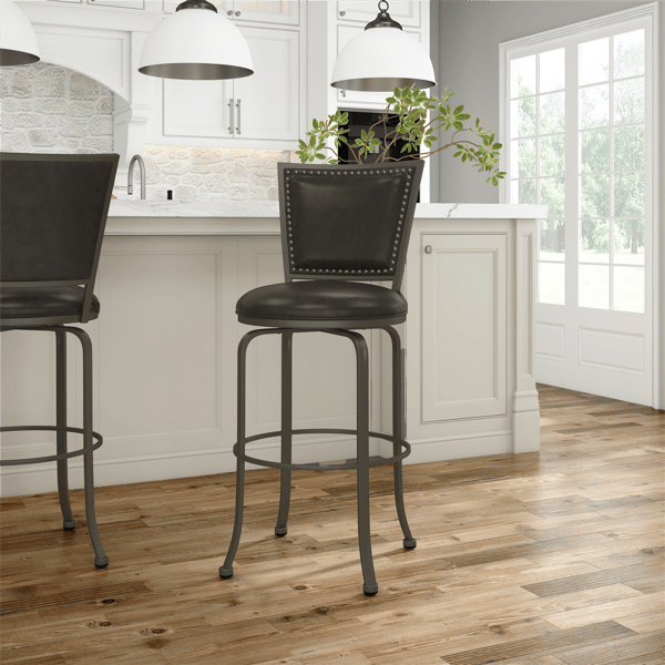 HH2 Home Belle Grove Commercial Grade Bar Height Swivel Stool - image 