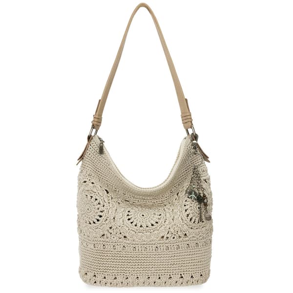 The Sak Sequoia Crochet Hobo - Natural Medallion - image 