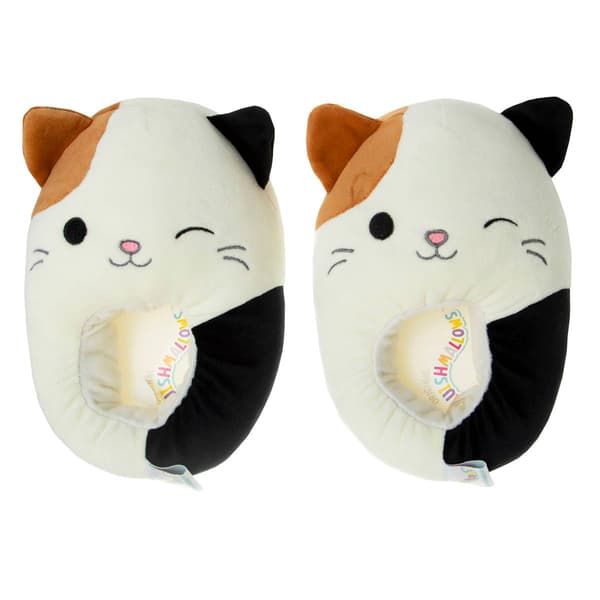 Big Kids Squishmallows Cat Plush Warm Comfort Slippers - image 