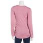 Womens Due Time Long Sleeve Arriving Soon Maternity Tee - Pink - image 2