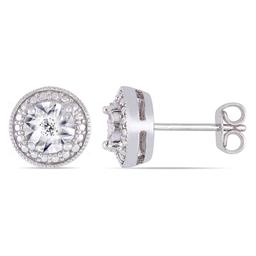 Diamond Classics(tm) Sterling Silver Diamond Accent Stud Earrings