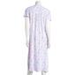 Womens White Orchid Flutter Sleeve 46" Garden Nightgown - image 2