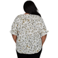 Plus Size Emaline La Vita Costiera Elbow Sleeve Floral Blouse - image 2