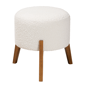 Baxton Studio Elkie Japandi Wood Ottoman Footstool - image 1