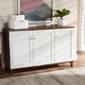 Baxton Studio Coolidge 8 Shelf Wood Shoe Storage Cabinet - image 7