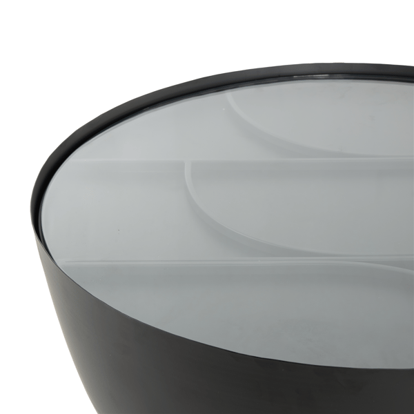 9th & Pike® Modern Black Metal Accent Table