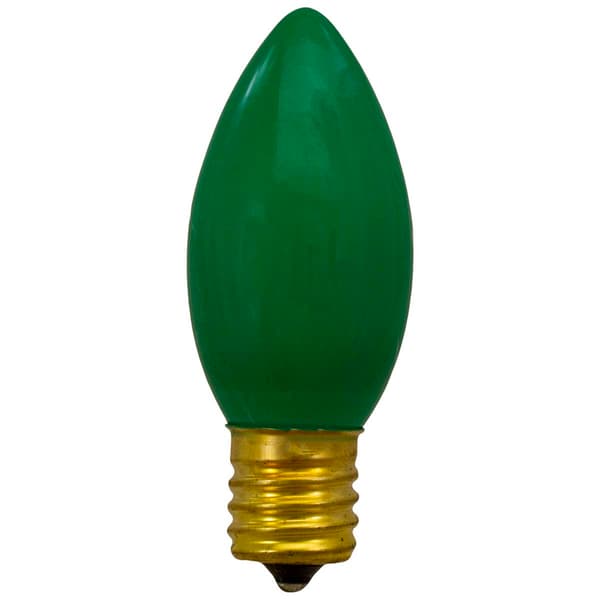Northlight Seasonal C9 Green Opaque Replacement Bulbs - Pack of 4
