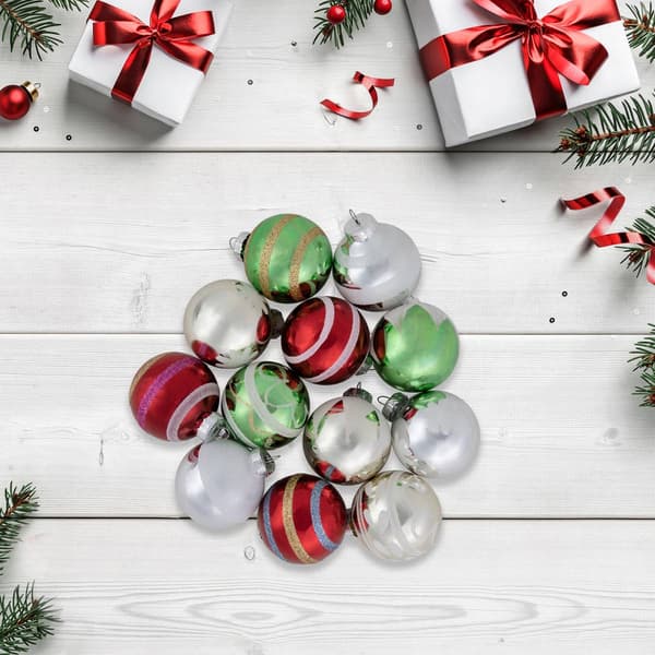 Northlight Seasonal 12ct. 55mm Vintage Christmas Ornaments