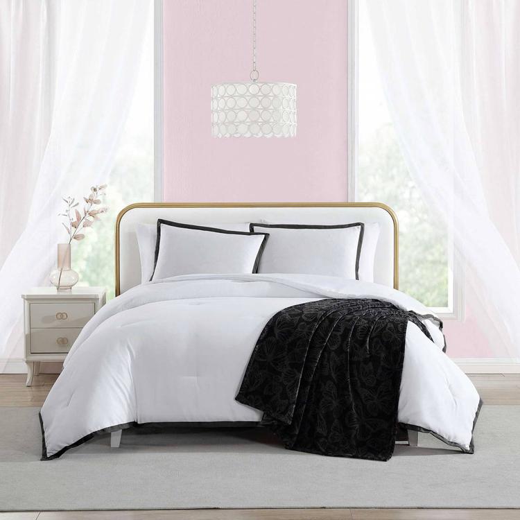 Betsey Johnson Signature Hotel Solid Microfiber Comforter Set