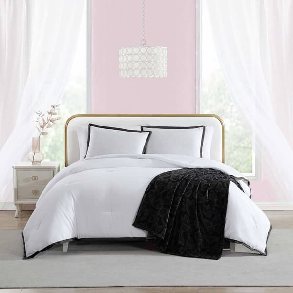Betsey Johnson Signature Hotel Solid Microfiber Comforter Set