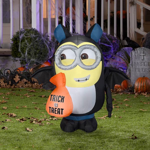 National Tree 42in. Inflatable Halloween Dave in Bat Costume