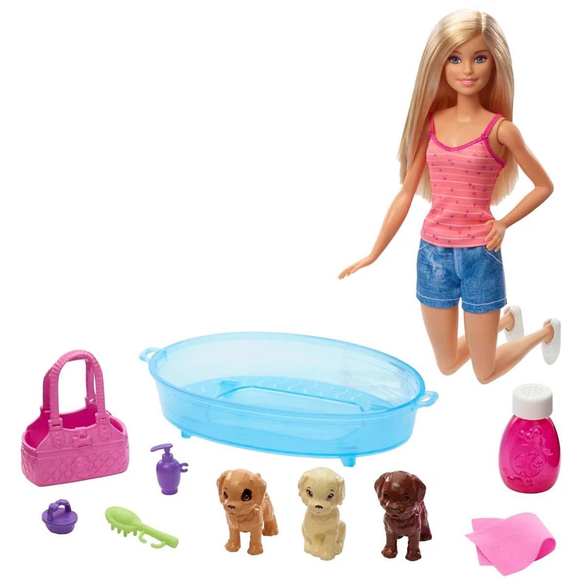 Barbie(R) 12in. Puppy Bath Time Doll