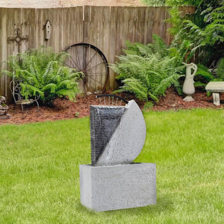 Northlight Seasonal 20in. Modern Style Rainfall Water Fountain