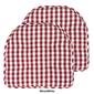 Sweet Home Collection Checkered Memory Foam Chair Pad - image 7