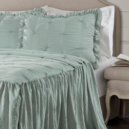Lush Décor® Ravello Pintuck Ruffle Skirt Bedspread Set