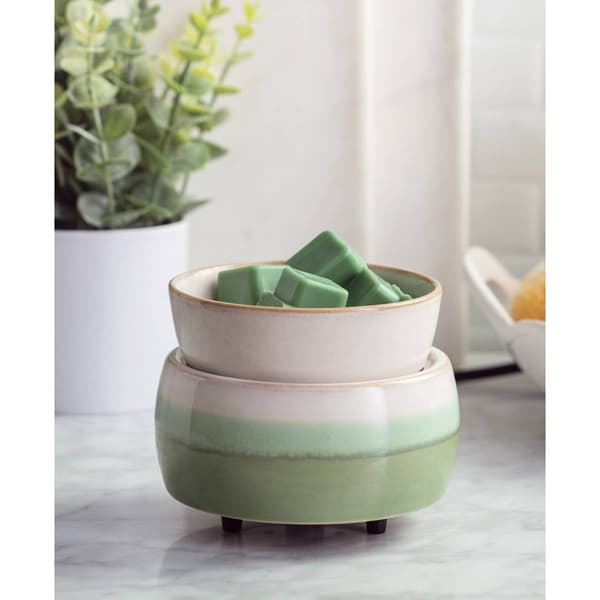 Candle Warmers Etc. Matcha Latte 2-in-1 Wax Warmer