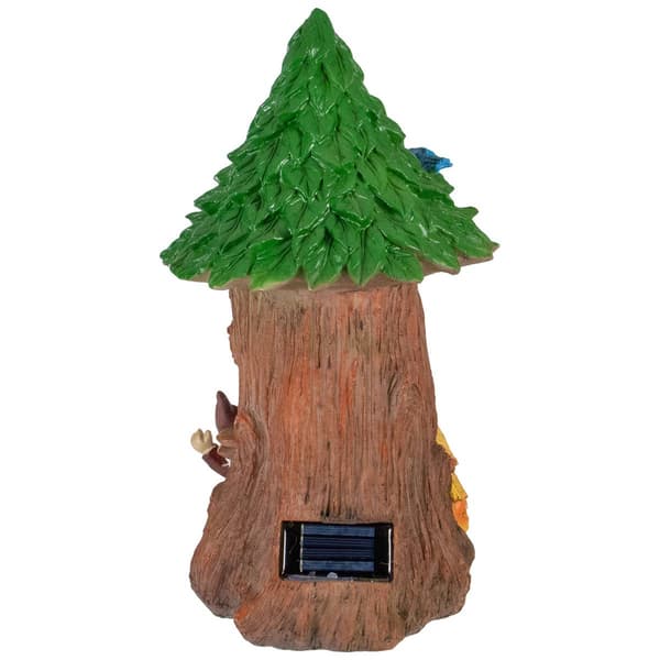 Northlight Seasonal 14in. Welcome Gnome Tree House Garden Statue