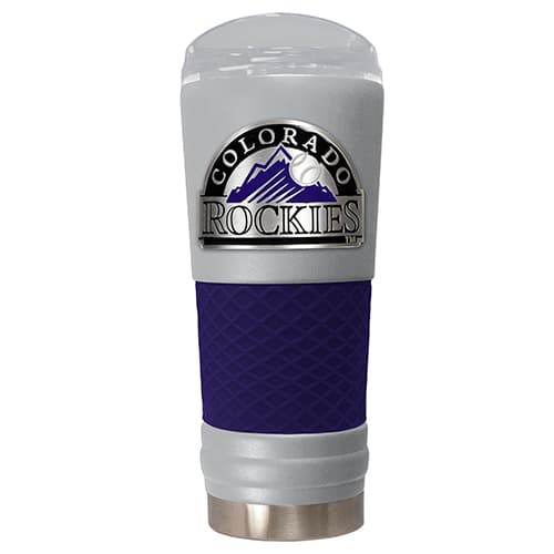 MLB Colorado Rockies DRAFT Powder Coated Stainless Steel Tumbler - image 
