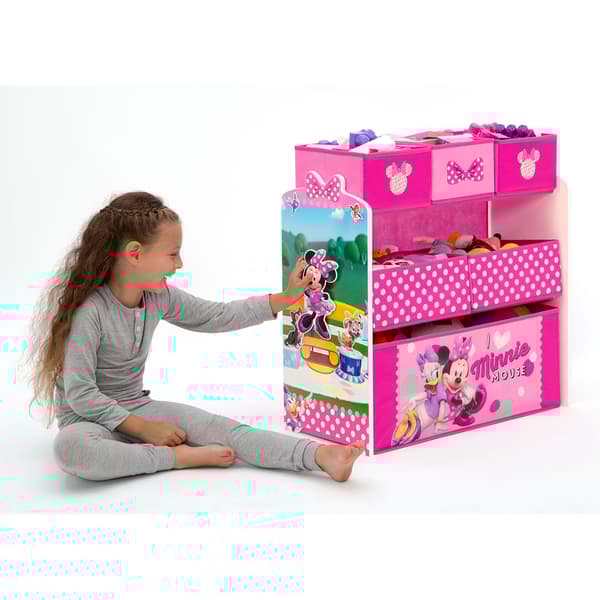 Delta Children Disney Minnie Mouse Six Bin Toy Storage Organizer