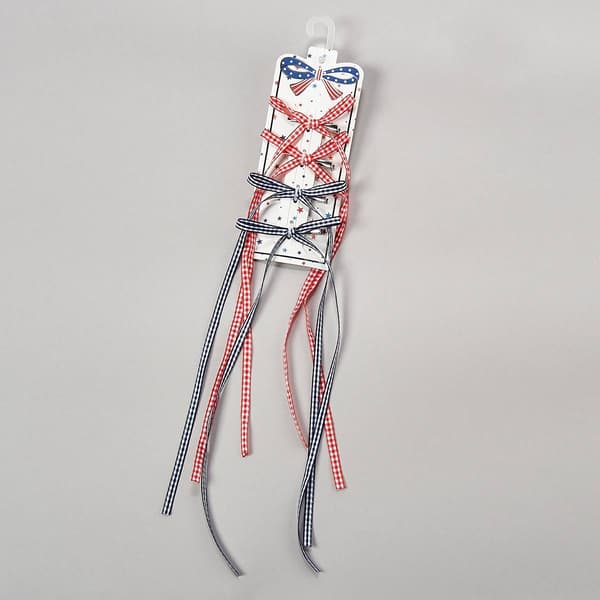 Womens Fantasia 4pk. Gingham Bow Hair Clips