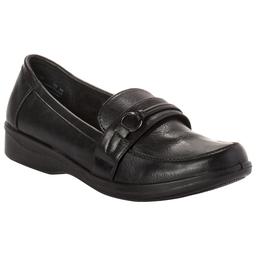 Womens East Street Harlow Black Smooth Loafers