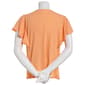 Womens New York Laundry Multi Rib Sleeveless Tee - Melon Coral - image 3