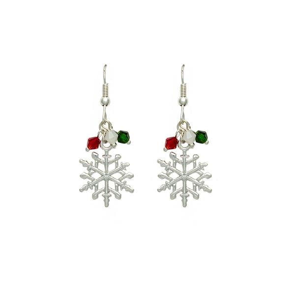 Snowflake and Ball Cluster Earrings - image 
