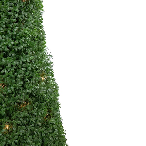 Northlight Seasonal 3ft. Pre-Lit Artificial Boxwood Topiary Tree