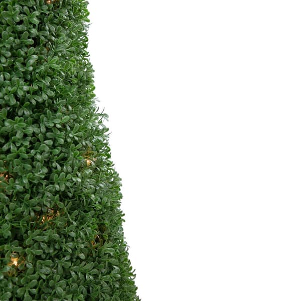 Northlight Seasonal 3ft. Pre-Lit Artificial Boxwood Topiary Tree