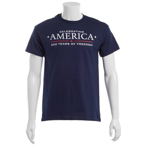 Mens Home of the Brave 250 Years of Freedom Short Sleeve Tee