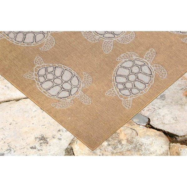 Liora Manne Carmel Seaturtles Rectangular Area Rug