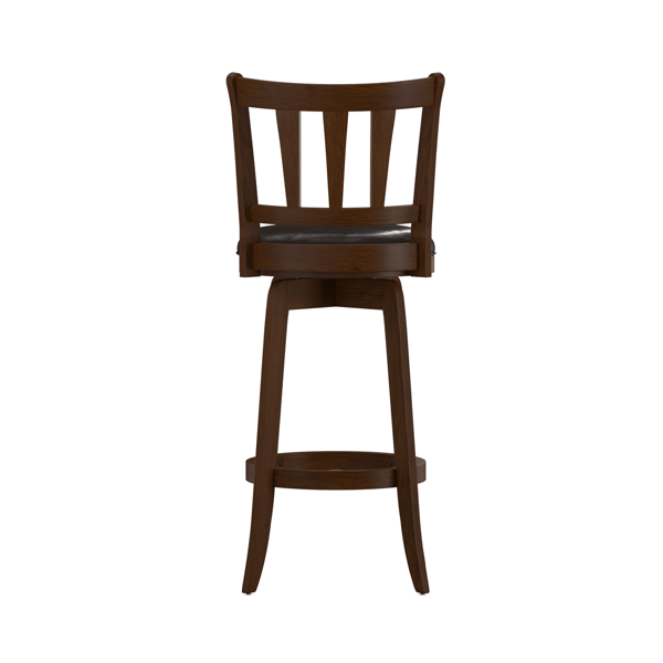 HH2 Home Presque Isle Cherry Wood Bar Height Swivel Stool