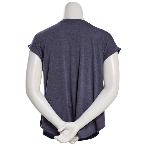 Plus Size Tru Self Dolman Sleeve Embroidered Patchwork Tee