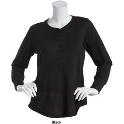 Womens Starting Point Long Sleeve Thermal Henley
