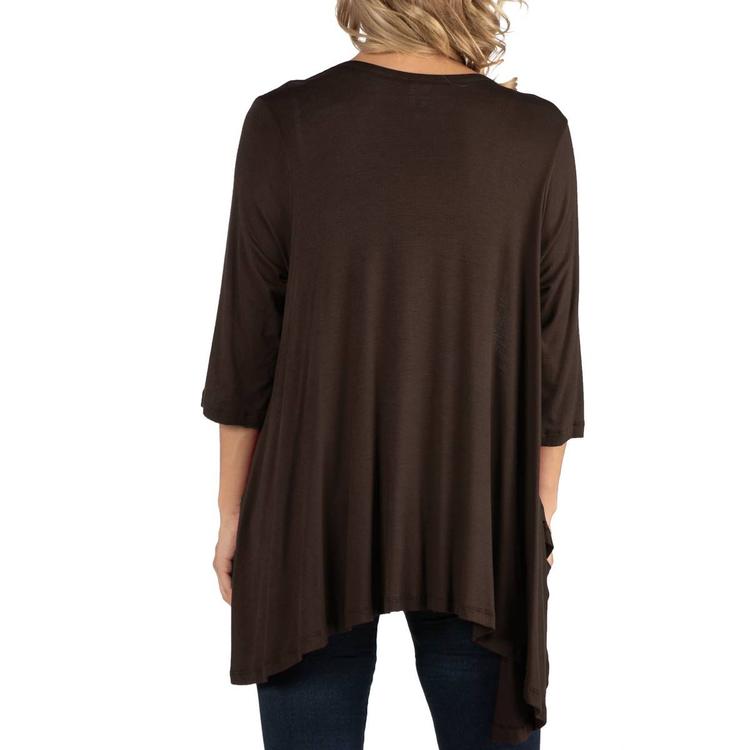 Womens 24/7 Comfort Apparel Elbow Sleeve Maternity Cardigan