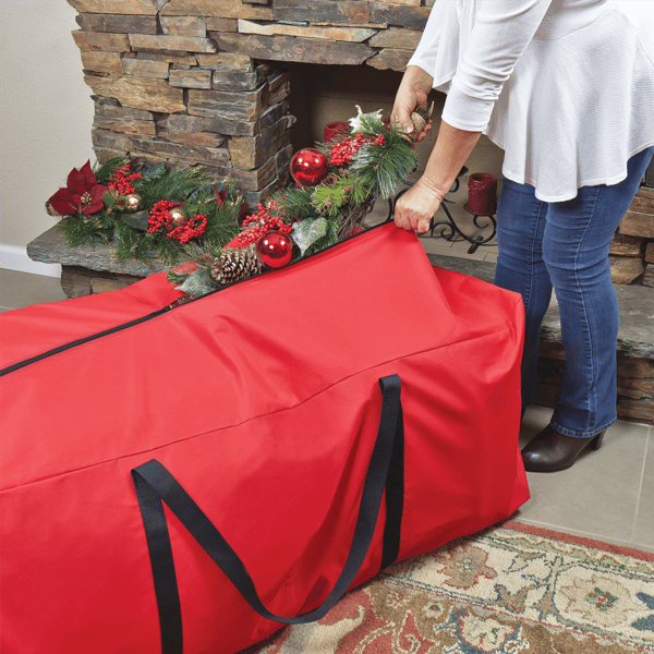 Simple Living Large Red Christmas Holiday Storage Bag