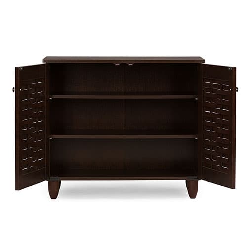Baxton Studio 2 Door Entryway Shoe Storage Cabinet
