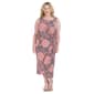 Plus Size Robbie Bee Sleeveless Medallion Sarong Midi Dress - image 1