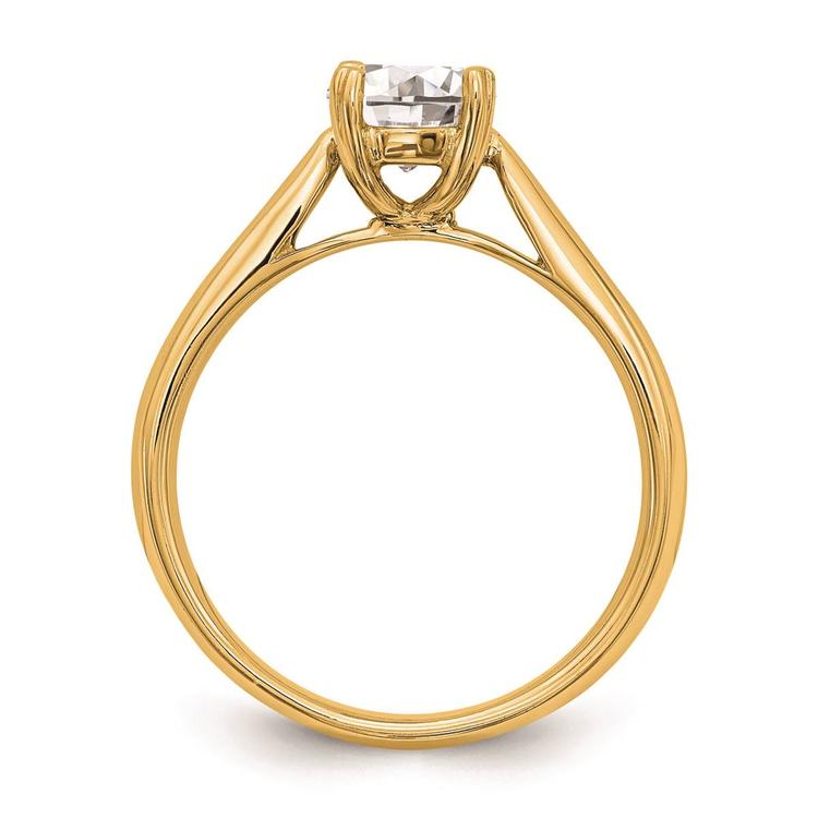 Pure Fire 14kt. Yellow Gold Lab Grown Diamond Solitaire Ring