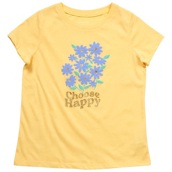 Girls (7-12) BTween(R) Choose Happy Flower Tee - image 