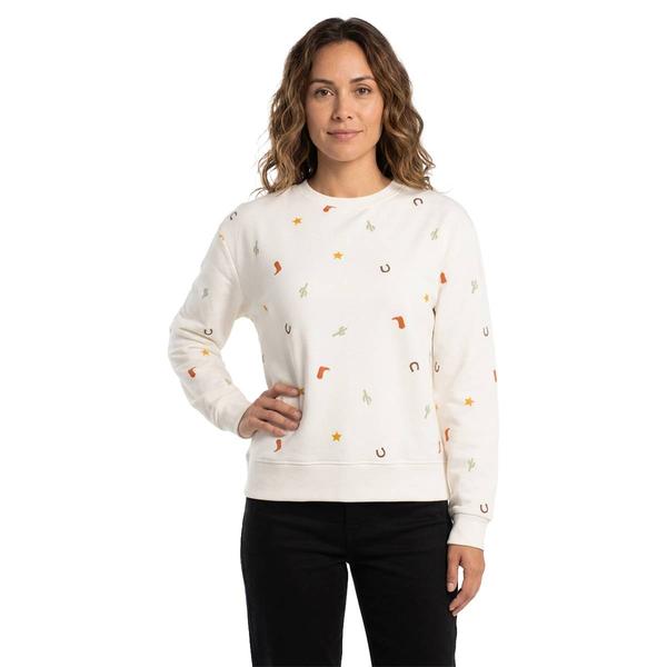 Womens Remi James Long Sleeve Western Fleece Sweatshirt - image 