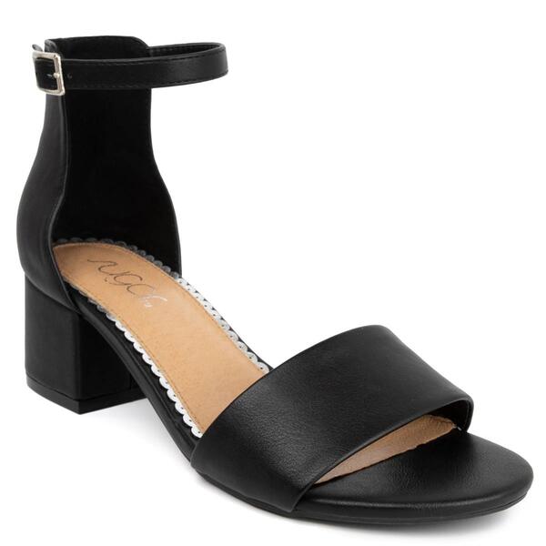 Womens Sugar Noelle Low Block Heel Slingback Sandals - Black - image 