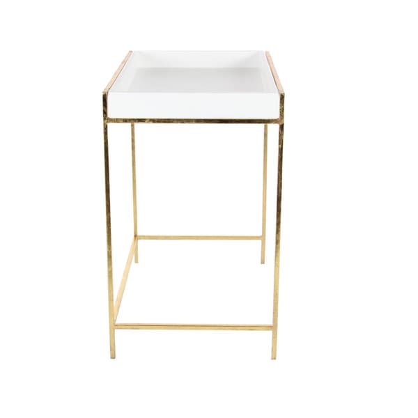 9th & Pike® Gold Metal Contemporary Console Table - Set of 2