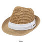 Womens Steve Madden Crochet Fedora with Solid Band - image 2