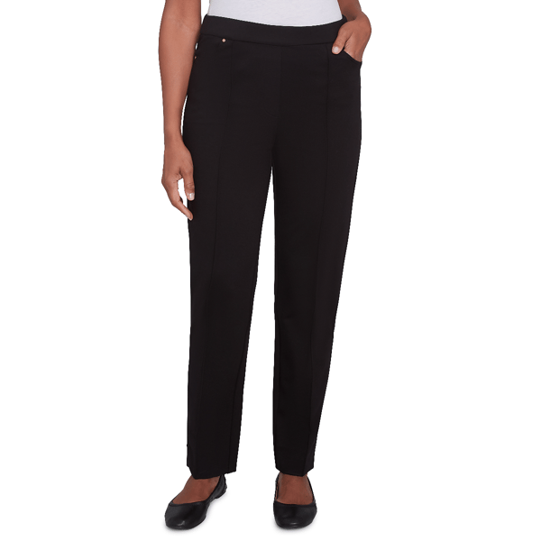 Womens Alfred Dunner Romancing The Stone Average Ponte Pants - image 