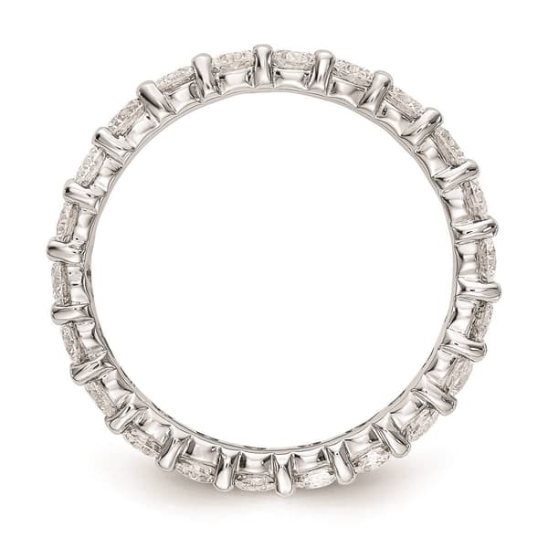 Pure Fire 14kt. White Gold Lab Grown Diamond Prong Eternity Band