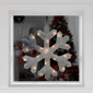 Northlight Lighted Tinsel Snowflake Christmas Window Decoration - image 3