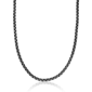 Mens Lynx Stainless Steel Round Box Chain Necklace & Bracelet Set - image 2
