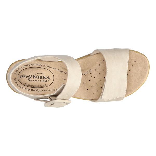 Womens Easy Works by Easy Street Marva Heeled Sandals
